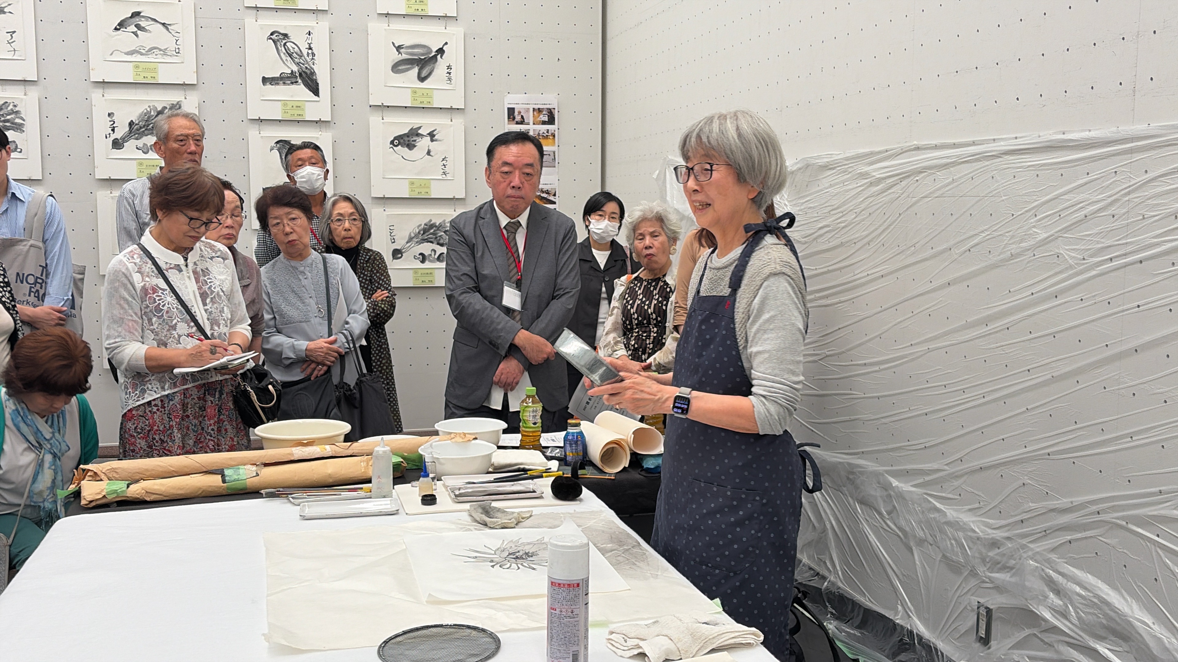 【第65回現水展】席画会を行いました